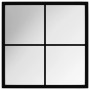 Espejo de pared metal negro 40x40 cm de vidaXL, Espejos - Ref: Foro24-342204, Precio: 42,31 €, Descuento: %