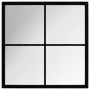 Espejo de pared metal negro 40x40 cm de vidaXL, Espejos - Ref: Foro24-342204, Precio: 41,53 €, Descuento: %