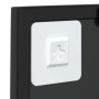 Espejo de pared metal negro 40x40 cm de vidaXL, Espejos - Ref: Foro24-342204, Precio: 42,31 €, Descuento: %