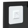 Espejo de pared metal negro 40x40 cm de vidaXL, Espejos - Ref: Foro24-342204, Precio: 41,53 €, Descuento: %