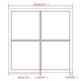 Espejo de pared metal negro 40x40 cm de vidaXL, Espejos - Ref: Foro24-342204, Precio: 42,31 €, Descuento: %