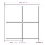 Espejo de pared metal negro 40x40 cm de vidaXL, Espejos - Ref: Foro24-342204, Precio: 41,53 €, Descuento: %