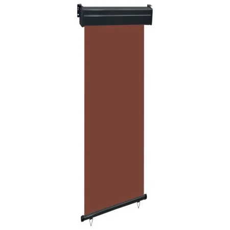Toldo lateral de balcón marrón 65x250 cm de vidaXL, Sombrillas - Ref: Foro24-48405, Precio: 46,23 €, Descuento: %