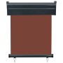 Toldo lateral de balcón marrón 65x250 cm de vidaXL, Sombrillas - Ref: Foro24-48405, Precio: 44,24 €, Descuento: %