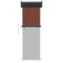Toldo lateral de balcón marrón 65x250 cm de vidaXL, Sombrillas - Ref: Foro24-48405, Precio: 46,23 €, Descuento: %