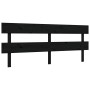 Estructura de cama con cabecero madera maciza negro 200x200 cm de vidaXL, Camas y somieres - Ref: Foro24-3195115, Precio: 170...