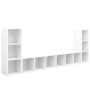 Muebles para TV 4 uds madera contrachapada blanco 107x35x37 cm en Muebles TV | Comprar online en Foru.es