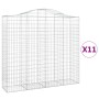 Cestas gaviones 11 uds forma de arco hierro 200x50x180/200 cm de vidaXL, Maceteros y jardineras - Ref: Foro24-3145733, Precio...
