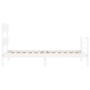 Estructura de cama con cabecero madera maciza blanco 100x200 cm de vidaXL, Camas y somieres - Ref: Foro24-3195082, Precio: 10...