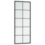 Espejo de pared metal negro 100x40 cm de vidaXL, Espejos - Ref: Foro24-342208, Precio: 65,44 €, Descuento: %