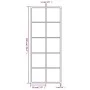Espejo de pared metal negro 100x40 cm de vidaXL, Espejos - Ref: Foro24-342208, Precio: 67,35 €, Descuento: %
