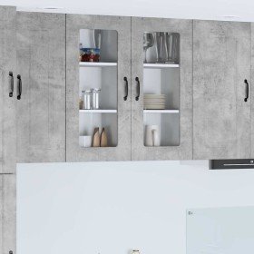 Mueble de Cocina Kalmar 2 pcs Gris Concreto 40 x 31 x 80 cm en Armarios de cocina | Comprar online en Foru.es