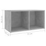 Muebles de salón 6 piezas madera de ingeniería gris hormigón en Muebles TV | Comprar online en Foru.es