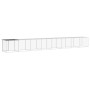 Gallinero con techo acero galvanizado antracita 803x98x90 cm de vidaXL, Jaulas y habitáculos para animales pequeños - Ref: Fo...