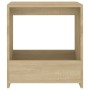 Mesa auxiliar de madera contrachapada roble Sonoma 50x26x50 cm de vidaXL, Mesas auxiliares - Ref: Foro24-806690, Precio: 28,1...