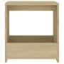 Mesa auxiliar de madera contrachapada roble Sonoma 50x26x50 cm de vidaXL, Mesas auxiliares - Ref: Foro24-806690, Precio: 27,7...