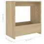 Mesa auxiliar de madera contrachapada roble Sonoma 50x26x50 cm de vidaXL, Mesas auxiliares - Ref: Foro24-806690, Precio: 27,7...
