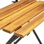 Sillas de jardín plegables 8 uds madera maciza acacia y acero de vidaXL, Sillas de jardín - Ref: Foro24-3152107, Precio: 298,...
