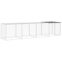 Gallinero con techo acero galvanizado antracita 403x98x90 cm de vidaXL, Jaulas y habitáculos para animales pequeños - Ref: Fo...