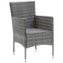 Juego muebles jardín 5 pzas con cojines ratán sintético gris de vidaXL, Conjuntos de jardín - Ref: Foro24-3094981, Precio: 37...