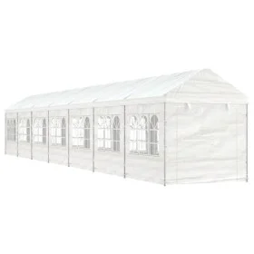 Cenador con techo polietileno blanco 15,61x2,28x2,69 m de vidaXL, Carpas y cenadores - Ref: Foro24-3155483, Precio: 597,50 €,...