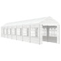 Cenador con techo polietileno blanco 15,61x2,28x2,69 m de vidaXL, Carpas y cenadores - Ref: Foro24-3155483, Precio: 600,85 €,...