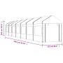 Cenador con techo polietileno blanco 15,61x2,28x2,69 m de vidaXL, Carpas y cenadores - Ref: Foro24-3155483, Precio: 600,85 €,...