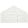 Cenador con techo polietileno blanco 4,46x5,88x3,75 m de vidaXL, Carpas y cenadores - Ref: Foro24-3155494, Precio: 390,21 €, ...