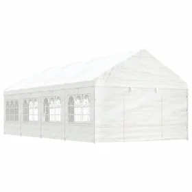 Gazebo with white polyethylene roof 8.92x4.08x3.22 m by vidaXL, Tents and gazebos - Ref: Foro24-3155488, Price: 549,19 €, Dis...