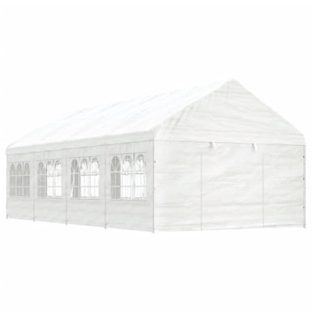 Cenador con techo polietileno blanco 8,92x4,08x3,22 m de vidaXL, Carpas y cenadores - Ref: Foro24-3155488, Precio: 587,41 €, ...