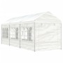 Cenador con techo polietileno blanco 6,69x2,28x2,69 m de vidaXL, Carpas y cenadores - Ref: Foro24-3155479, Precio: 306,02 €, ...