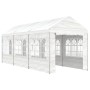 Cenador con techo polietileno blanco 6,69x2,28x2,69 m de vidaXL, Carpas y cenadores - Ref: Foro24-3155479, Precio: 306,02 €, ...