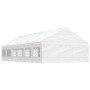 Cenador con techo polietileno blanco 13,38x5,88x3,75 m de vidaXL, Carpas y cenadores - Ref: Foro24-3155498, Precio: 965,18 €,...