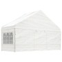 Cenador con techo polietileno blanco 13,38x5,88x3,75 m de vidaXL, Carpas y cenadores - Ref: Foro24-3155498, Precio: 965,18 €,...