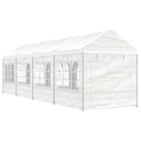 Cenador con techo polietileno blanco 8,92x2,28x2,69 m de vidaXL, Carpas y cenadores - Ref: Foro24-3155480, Precio: 379,60 €, ...