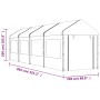 Cenador con techo polietileno blanco 8,92x2,28x2,69 m de vidaXL, Carpas y cenadores - Ref: Foro24-3155480, Precio: 379,60 €, ...
