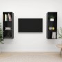 Muebles de salón de pared 2 pzas madera ingeniería negro brillo de vidaXL, Muebles TV - Ref: Foro24-3079860, Precio: 99,06 €,...