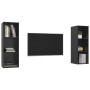 Muebles de salón de pared 2 pzas madera ingeniería negro brillo de vidaXL, Muebles TV - Ref: Foro24-3079860, Precio: 99,06 €,...