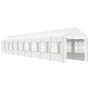 Cenador con techo polietileno blanco 20,07x2,28x2,69 m de vidaXL, Carpas y cenadores - Ref: Foro24-3155485, Precio: 783,64 €,...