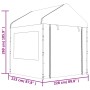 Cenador con techo polietileno blanco 20,07x2,28x2,69 m de vidaXL, Carpas y cenadores - Ref: Foro24-3155485, Precio: 783,64 €,...