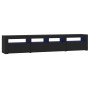 Mueble de TV con luces LED Negro 210x35x40 cm de vidaXL, Muebles TV - Ref: Foro24-3152731, Precio: 176,07 €, Descuento: %