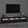Mueble de TV con luces LED Negro 210x35x40 cm de vidaXL, Muebles TV - Ref: Foro24-3152731, Precio: 184,03 €, Descuento: %