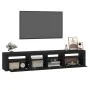 Mueble de TV con luces LED Negro 210x35x40 cm de vidaXL, Muebles TV - Ref: Foro24-3152731, Precio: 184,03 €, Descuento: %