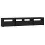 Mueble de TV con luces LED Negro 210x35x40 cm de vidaXL, Muebles TV - Ref: Foro24-3152731, Precio: 184,03 €, Descuento: %