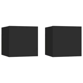 Nightstands 2 pcs engineered wood black 30.5x30x30 cm by vidaXL, Nightstands - Ref: Foro24-3079710, Price: 49,36 €, Discount: %