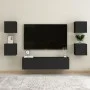 Mesitas de noche 2 uds madera ingeniería negro 30,5x30x30 cm de vidaXL, Mesitas de noche - Ref: Foro24-3079710, Precio: 49,36...