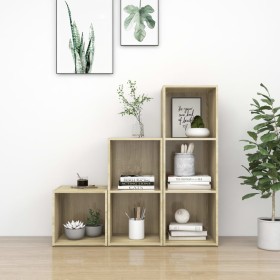 Muebles de salón 3 piezas madera de ingeniería roble Sonoma en Muebles TV | Comprar online en Foru.es