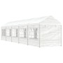 Cenador con techo polietileno blanco 11,15x2,28x2,69 m de vidaXL, Carpas y cenadores - Ref: Foro24-3155481, Precio: 448,79 €,...