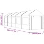 Cenador con techo polietileno blanco 11,15x2,28x2,69 m de vidaXL, Carpas y cenadores - Ref: Foro24-3155481, Precio: 448,79 €,...