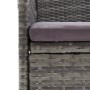 Juego muebles jardín 3 pzas con cojines ratán sintético gris de vidaXL, Conjuntos de jardín - Ref: Foro24-3095003, Precio: 28...